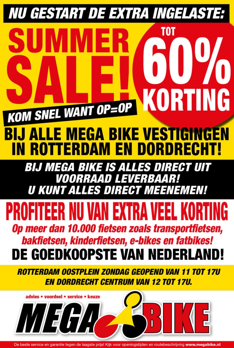 Enten commentaar Bedrog Mega Bike, dé merkfiets specialist van Nederland!